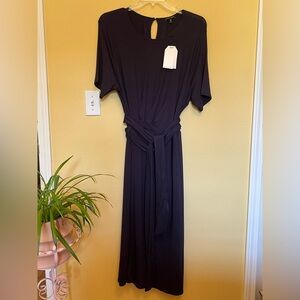 Elegant Navy Maxi Dress